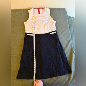 Boden White Black Colorblock Sheath Dress US Size 12, UK size 16